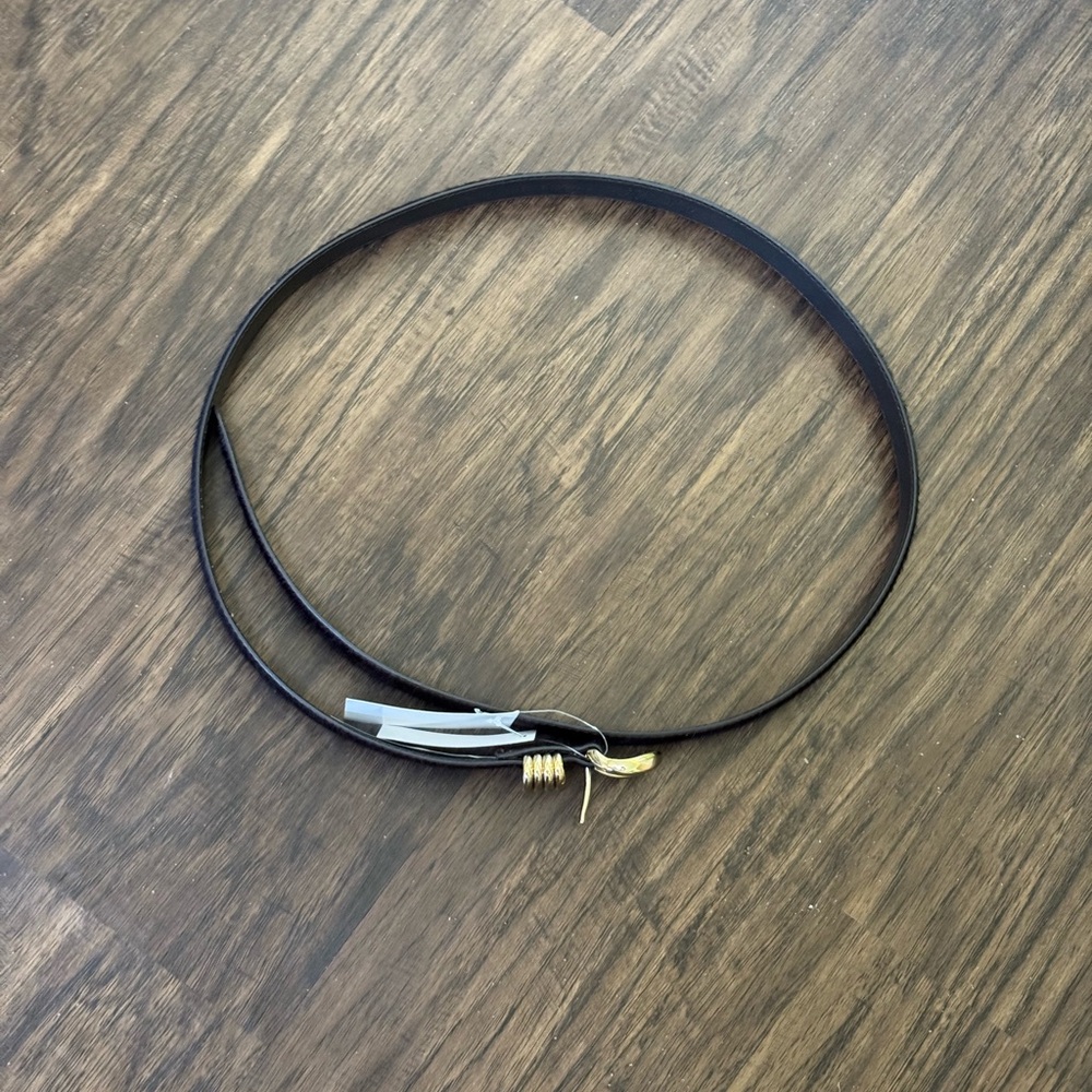 Madewell metal keeper Belt with Gold Buckle